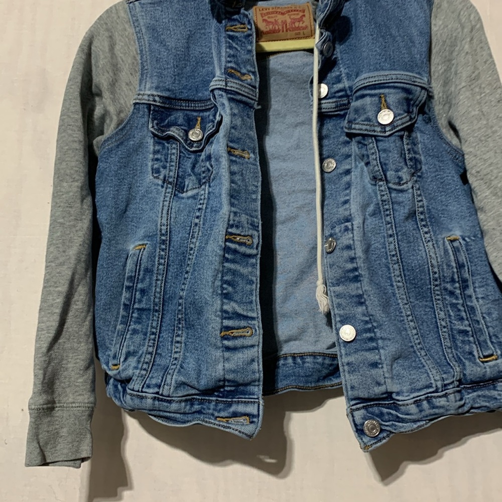 Levi's Blue and Gray Jean Jacket - Picture 4 of 6